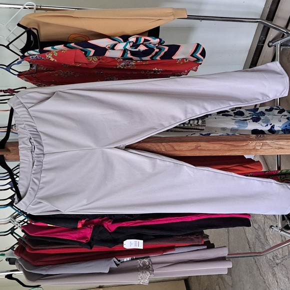 Gray polyester slacks - Picture 1 of 2